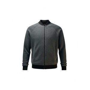 Gray Zip-Up sweater Jacket